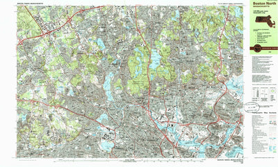 United States Geological Survey Boston North, MA (1985, 25000-Scale) digital map