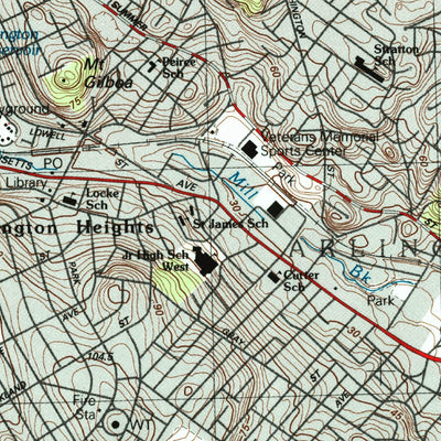 United States Geological Survey Boston North, MA (1985, 25000-Scale) digital map