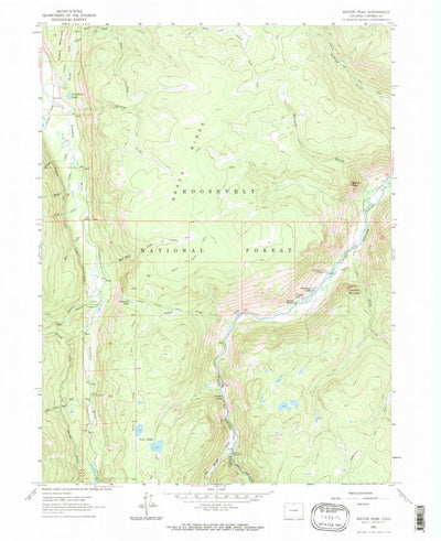 United States Geological Survey Boston Peak, CO (1962, 24000-Scale) digital map