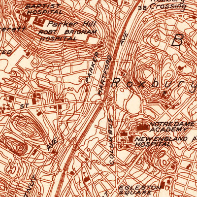 United States Geological Survey Boston South, MA (1944, 24000-Scale) digital map