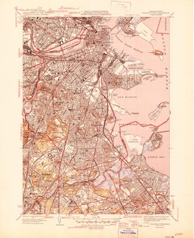 United States Geological Survey Boston South, MA (1946, 31680-Scale) digital map