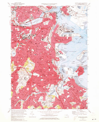 United States Geological Survey Boston South, MA (1970, 24000-Scale) digital map