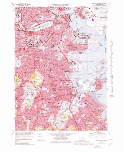 United States Geological Survey Boston South, MA (1970, 25000-Scale) digital map