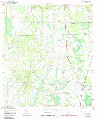 United States Geological Survey Bostwick, FL (1949, 24000-Scale) digital map