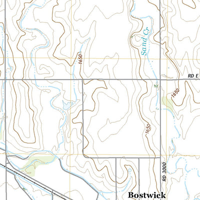 United States Geological Survey Bostwick, NE (2021, 24000-Scale) digital map