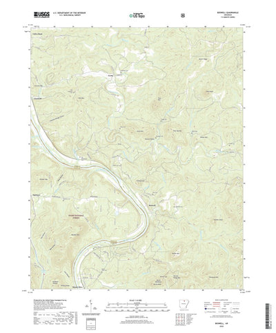 United States Geological Survey Boswell, AR (2020, 24000-Scale) digital map