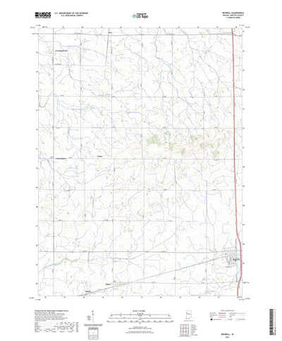 United States Geological Survey Boswell, IN (2022, 24000-Scale) digital map