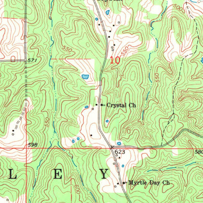 United States Geological Survey Boswell NW, OK (1969, 24000-Scale) digital map