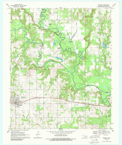 United States Geological Survey Boswell, OK (1969, 24000-Scale) digital map