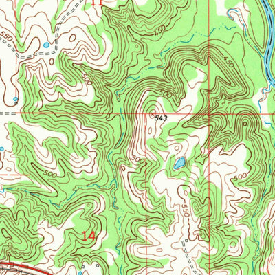 United States Geological Survey Boswell, OK (1969, 24000-Scale) digital map