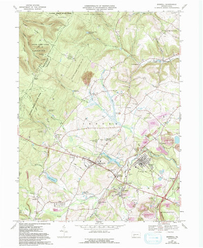 United States Geological Survey Boswell, PA (1967, 24000-Scale) digital map