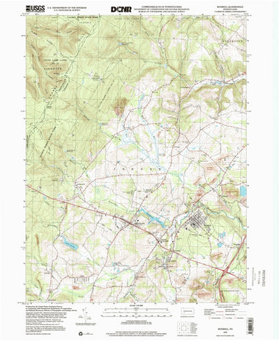 United States Geological Survey Boswell, PA (1997, 24000-Scale) digital map