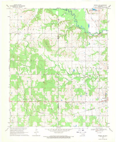 United States Geological Survey Boswell SW, OK (1969, 24000-Scale) digital map