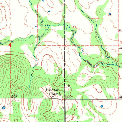 United States Geological Survey Boswell SW, OK (1969, 24000-Scale) digital map