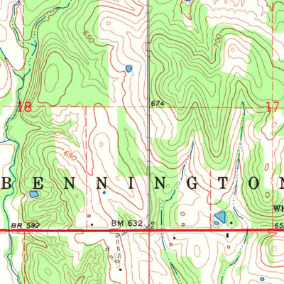United States Geological Survey Boswell SW, OK (1969, 24000-Scale) digital map
