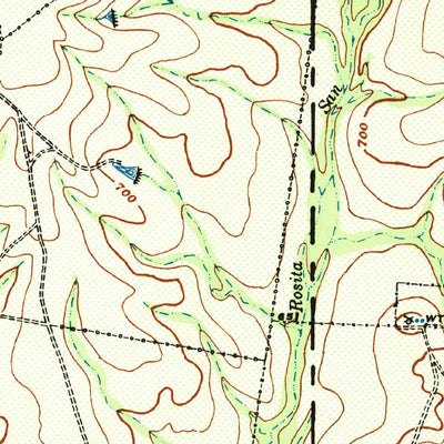 United States Geological Survey Botella Creek, TX (1941, 62500-Scale) digital map
