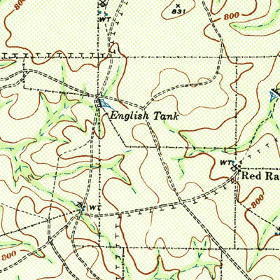 United States Geological Survey Botella Creek, TX (1941, 62500-Scale) digital map