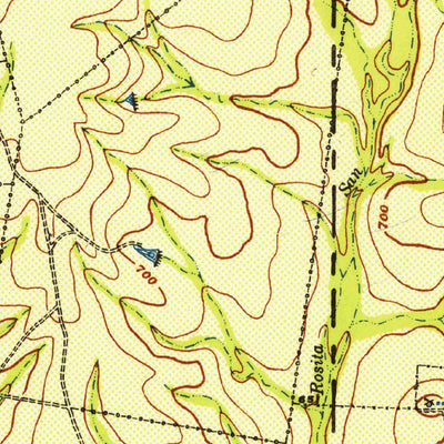 United States Geological Survey Botella Creek, TX (1957, 62500-Scale) digital map