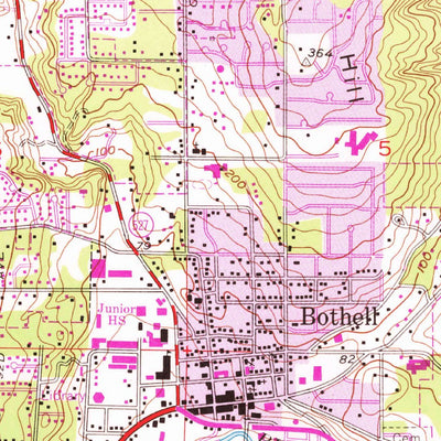 United States Geological Survey Bothell, WA (1953, 24000-Scale) digital map