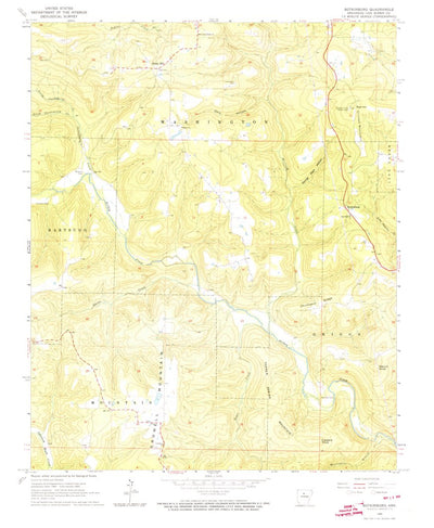 United States Geological Survey Botkinburg, AR (1965, 24000-Scale) digital map