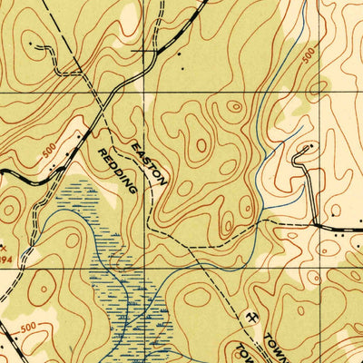 United States Geological Survey Botsford, CT (1943, 25000-Scale) digital map