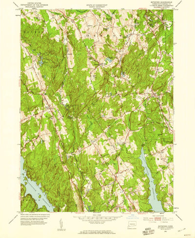 United States Geological Survey Botsford, CT (1951, 24000-Scale) digital map