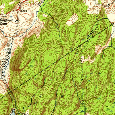 United States Geological Survey Botsford, CT (1951, 24000-Scale) digital map