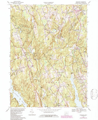 United States Geological Survey Botsford, CT (1969, 24000-Scale) digital map