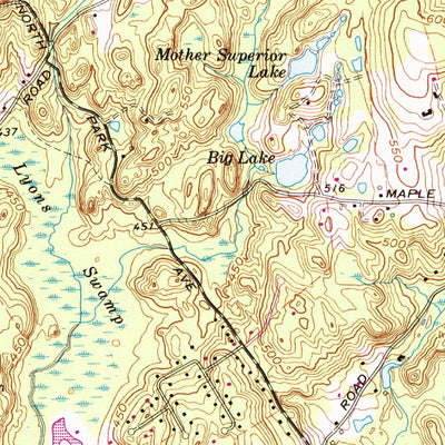 United States Geological Survey Botsford, CT (1969, 24000-Scale) digital map