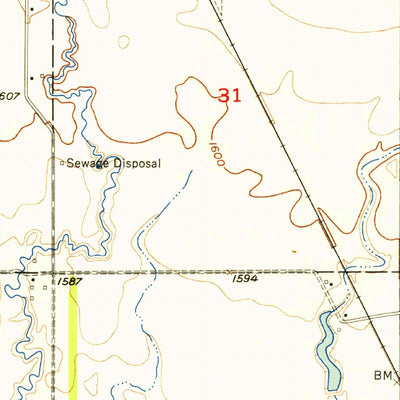 United States Geological Survey Bottineau, ND (1955, 24000-Scale) digital map