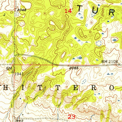 United States Geological Survey Bottineau SE, ND (1955, 24000-Scale) digital map