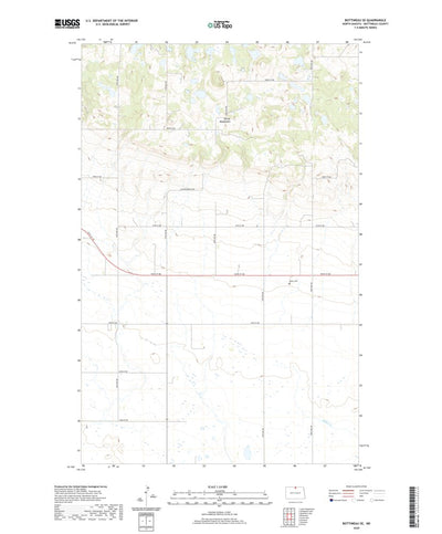 United States Geological Survey Bottineau SE, ND (2020, 24000-Scale) digital map