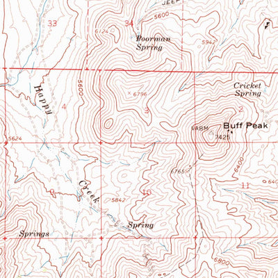 United States Geological Survey Bottle Creek, NV (1961, 62500-Scale) digital map