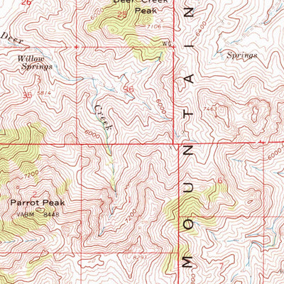 United States Geological Survey Bottle Creek, NV (1961, 62500-Scale) digital map
