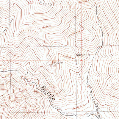 United States Geological Survey Bottle Creek Ranch, NV (1990, 24000-Scale) digital map