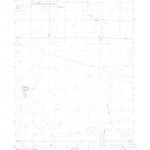 United States Geological Survey Bottle Creek Slough NW, NV (1982, 24000-Scale) digital map