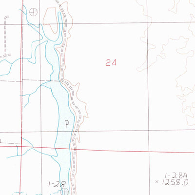 United States Geological Survey Bottle Creek Slough SW, NV (1982, 24000-Scale) digital map