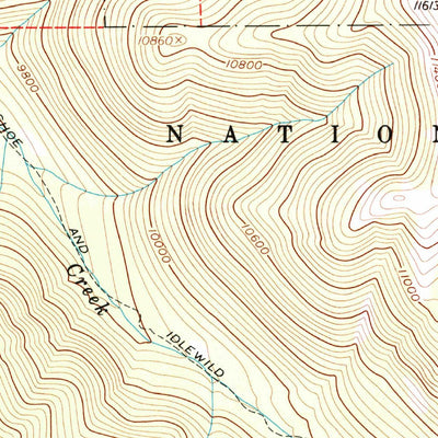 United States Geological Survey Bottle Pass, CO (1957, 24000-Scale) digital map