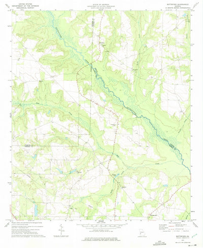 United States Geological Survey Bottsford, GA (1973, 24000-Scale) digital map