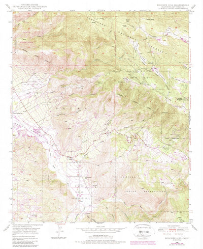 United States Geological Survey Boucher Hill, CA (1948, 24000-Scale) digital map