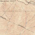 United States Geological Survey Boucher Hill, CA (1950, 24000-Scale) digital map