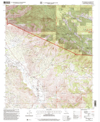 United States Geological Survey Boucher Hill, CA (1997, 24000-Scale) digital map