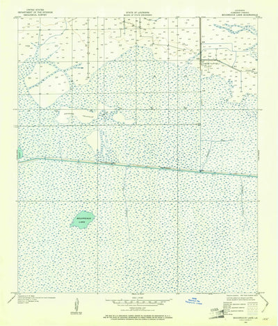 United States Geological Survey Boudreaux Lake, LA (1934, 24000-Scale) digital map