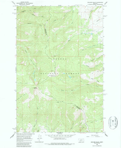 United States Geological Survey Boulder Baldy, MT (1966, 24000-Scale) digital map