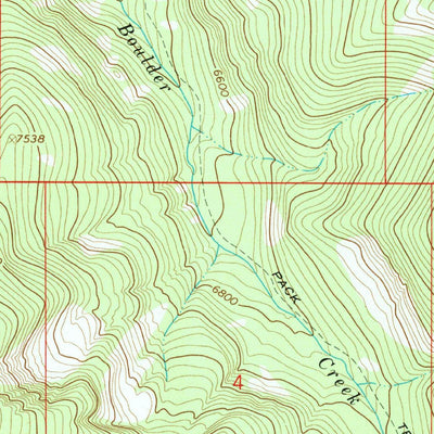 United States Geological Survey Boulder Baldy, MT (1966, 24000-Scale) digital map