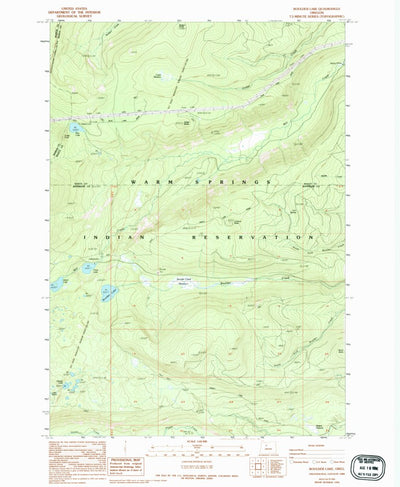 United States Geological Survey Boulder Butte, OR (1988, 24000-Scale) digital map