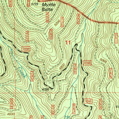 United States Geological Survey Boulder Butte, OR (1995, 24000-Scale) digital map
