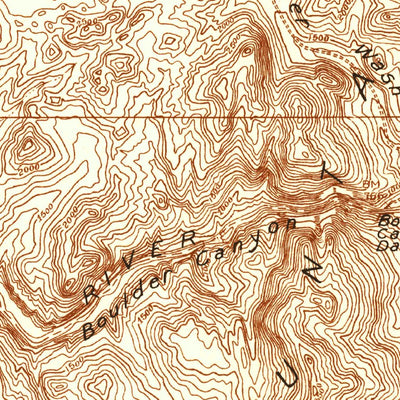 United States Geological Survey Boulder Canyon, NV-AZ (1926, 96000-Scale) digital map