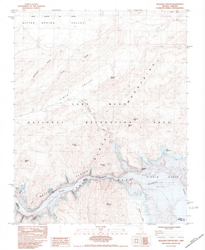 United States Geological Survey Boulder Canyon, NV-AZ (1983, 24000-Scale) digital map