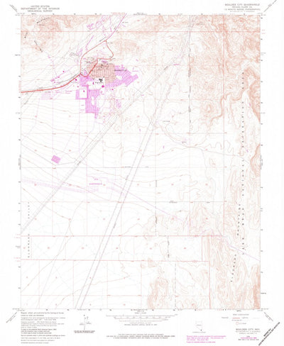 United States Geological Survey Boulder City, NV (1958, 24000-Scale) digital map